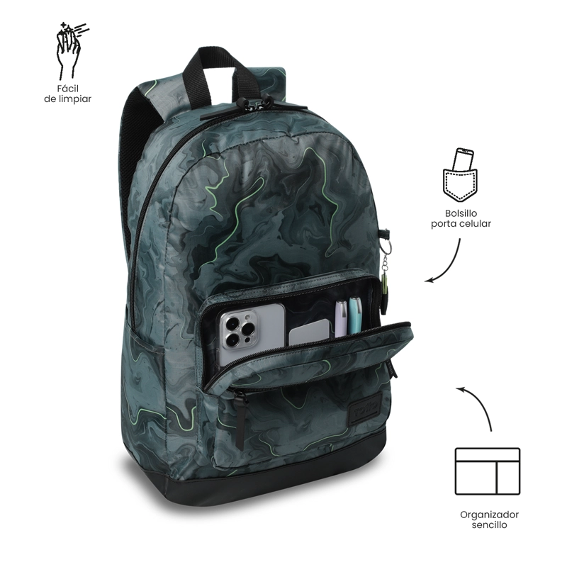 MOCHILA UNIVERSITARIO TOCAX PORTA PC 14' GRIS HOMBRE - 5