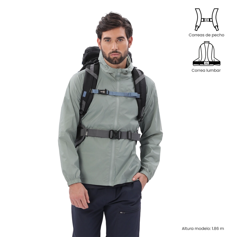 MOCHILA OUTDOOR SUMMIT 50 MEDIANO NEGRO - 2