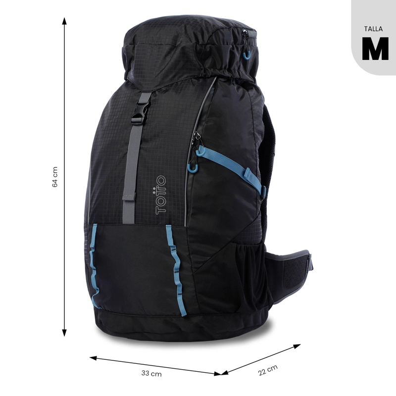 MOCHILA OUTDOOR SUMMIT 50 MEDIANO NEGRO - 3