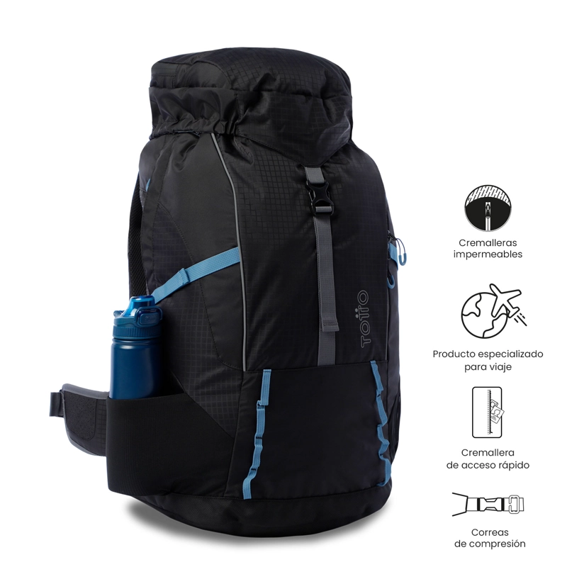 MOCHILA OUTDOOR SUMMIT 50 MEDIANO NEGRO - 5