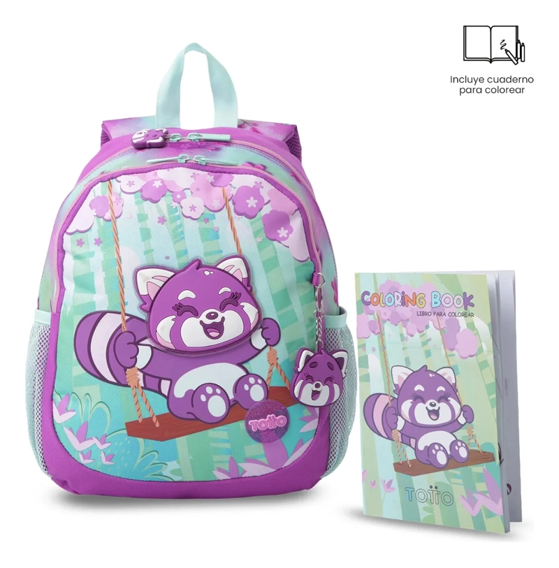 COMBO ESCOLAR MOCHILA BAMBU + LIBRO PARAR COLOREAR PEQUEÑO - 5