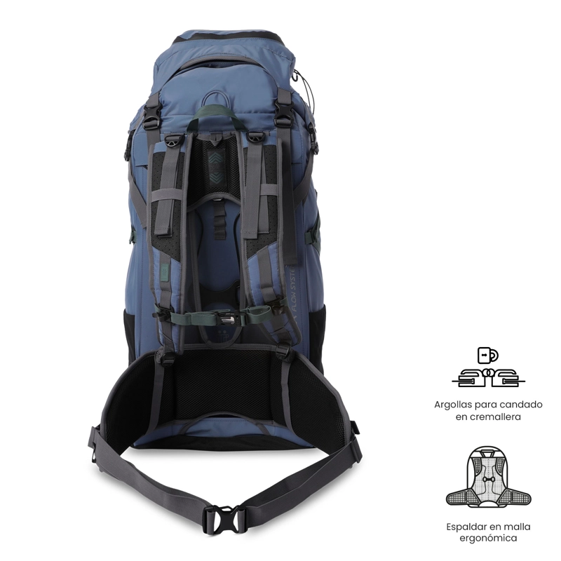 MOCHILA OUTDOOR SUMMIT 65 GRANDE AZUL - 5