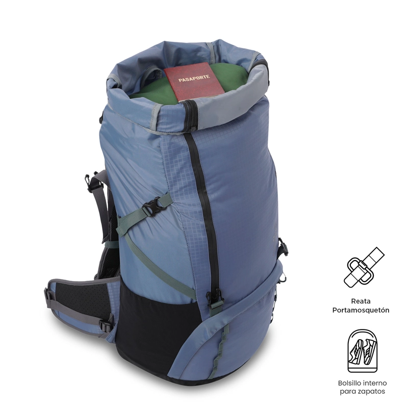 MOCHILA OUTDOOR SUMMIT 65 GRANDE AZUL - 7