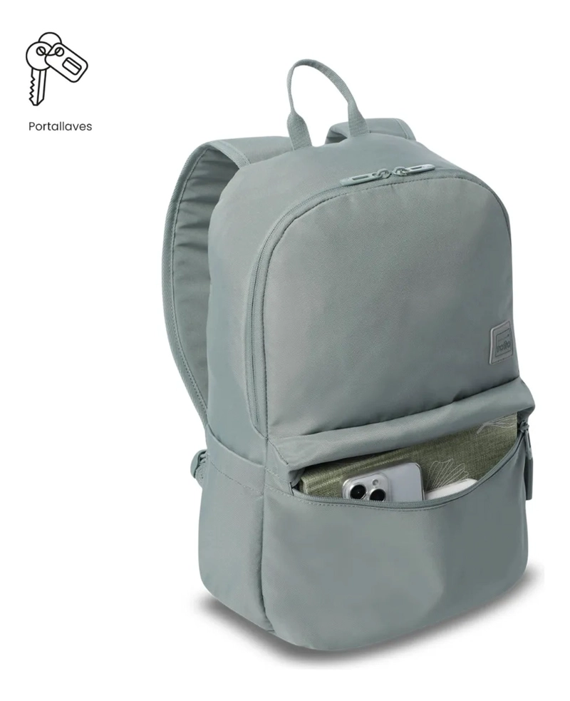 MOCHILA UNIVERSITARIO DRAGONAR PORTA PC 15  VERDE MUJER - 6