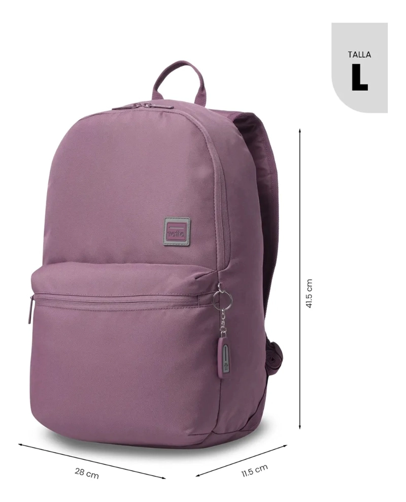 MOCHILA UNIVERSITARIO DRAGONAR PORTA PC 15  ROSADO MUJER - 3