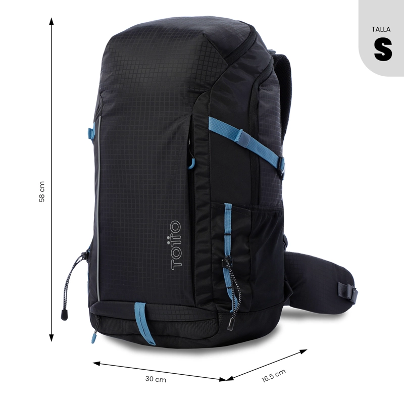 MOCHILA OUTDOOR SUMMIT 35 NEGRO CON SISTEMA DE PEDERNAL - 3
