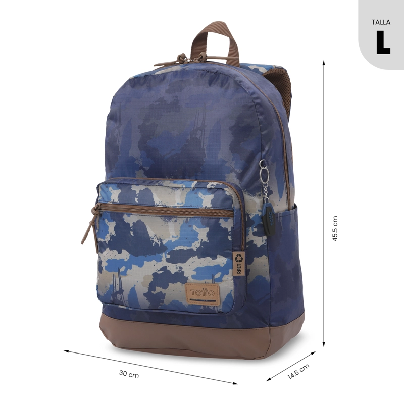 MOCHILA UNIVERSITARIO TOCAX PORTA PC 14' AZUL HOMBRE - 2