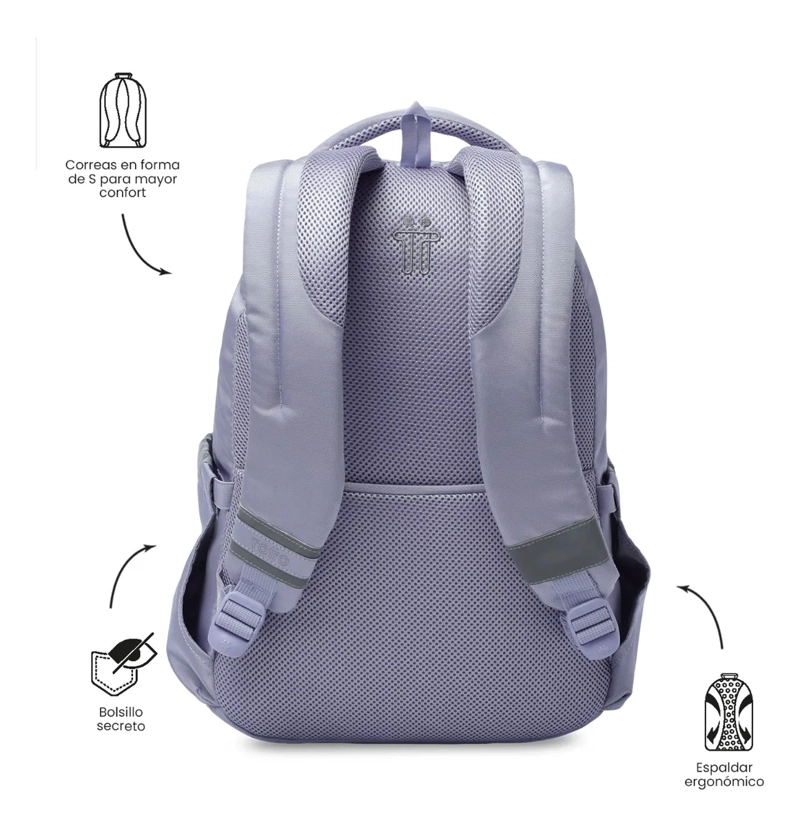 MOCHILA UNIVERSITARIO MISISIPI 2.0 PORTA PC 14  MORADO - 4