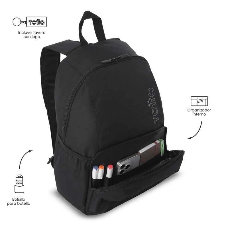 MOCHILA UNIVERSITARIO  OMETTO 2.0 PORTA PC 14' NEGRO - 5