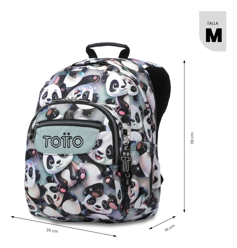 MOCHILA ESCOLAR JUVENIL PORTA PC 13  GOMMAS GRIS - 3