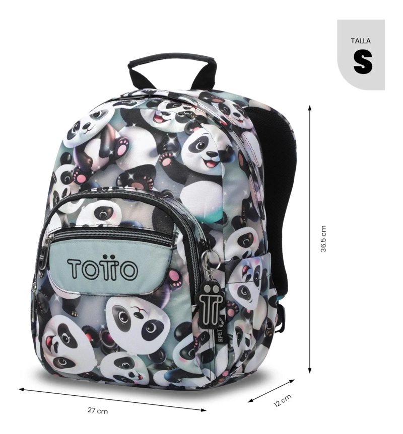 MOCHILA ESCOLAR JUVENIL PORTA TABLET 10  TEMPERA GRIS - 3