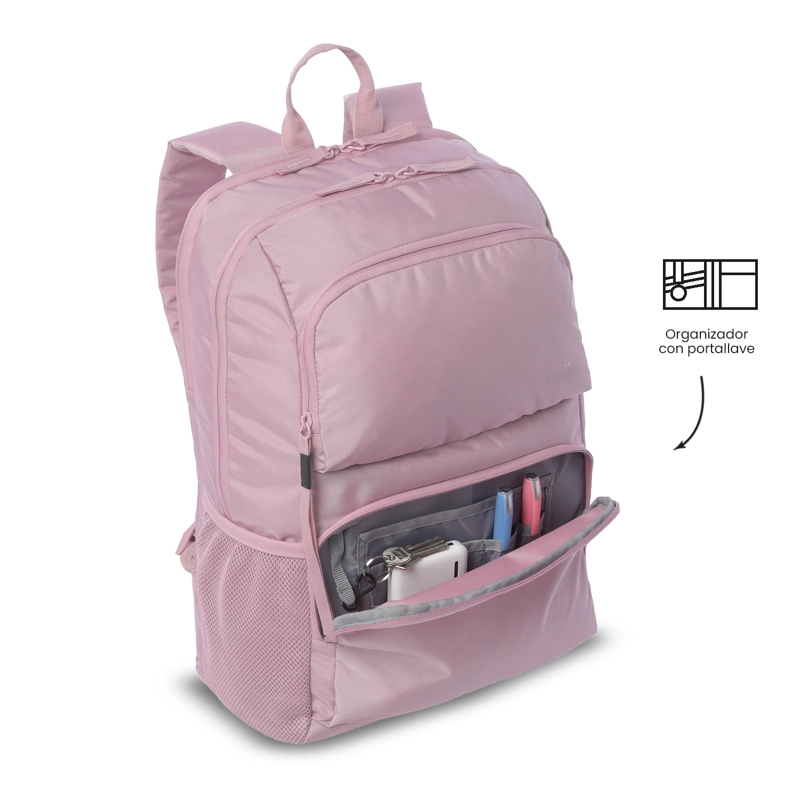 MOCHILA UNIVERSITARIO  CLOUD PORTA PC 14' ROSADO - 5