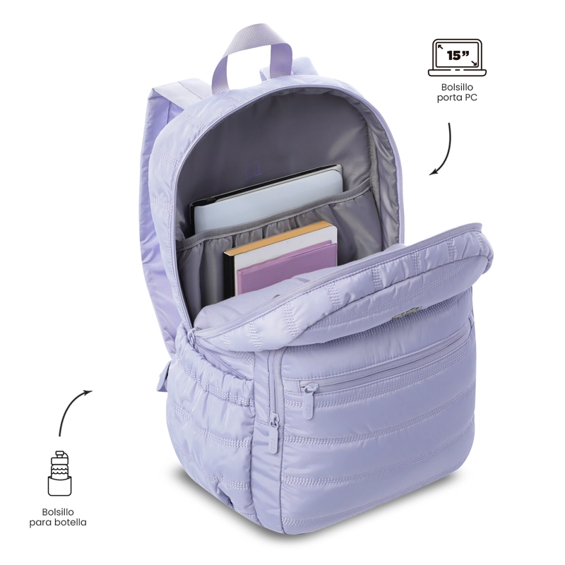 MOCHILA UNIVERSITARIO MOXI PORTA PC 15' MORADO - 4