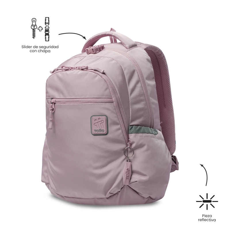 MOCHILA UNIVERSITARIO MISISIPI 2.0 PORTA PC 14' ROSADO - 6