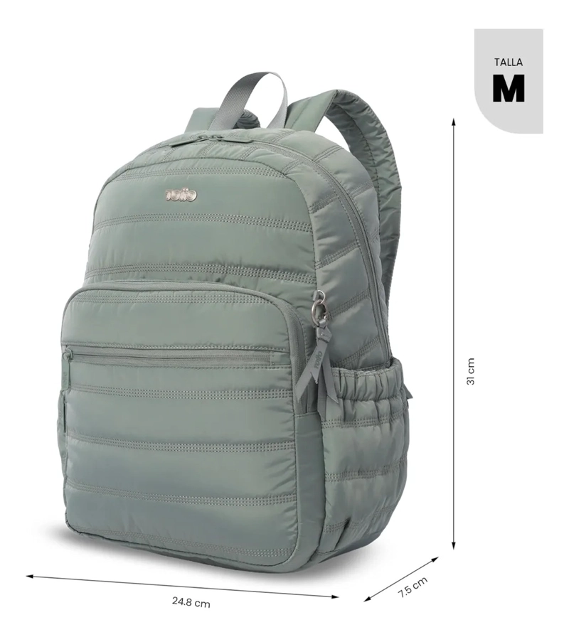 MOCHILA UNIVERSITARIO  MOXI PORTA PC 15  VERDE - 3