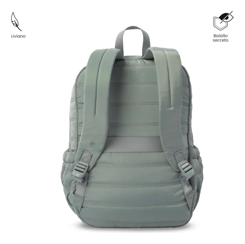 MOCHILA UNIVERSITARIO  MOXI PORTA PC 15  VERDE - 4