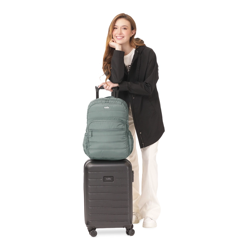 MOCHILA UNIVERSITARIO  MOXI PORTA PC 15  VERDE - 7