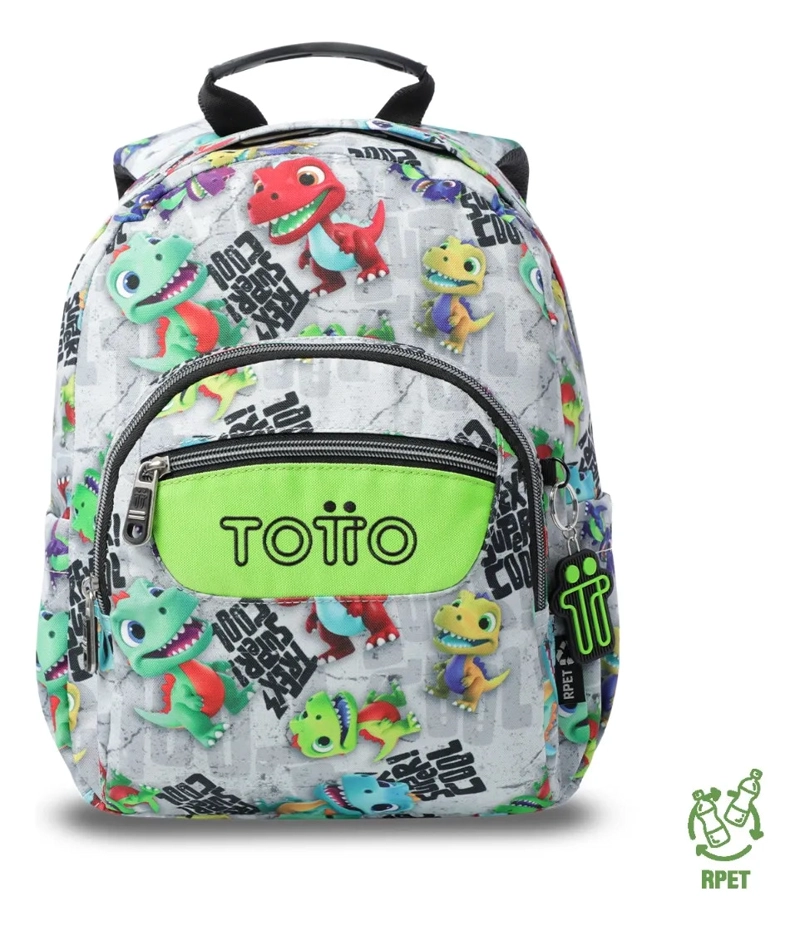 MOCHILA ESCOLAR JUVENIL PORTA TABLET 10  TEMPERA GRIS - 2