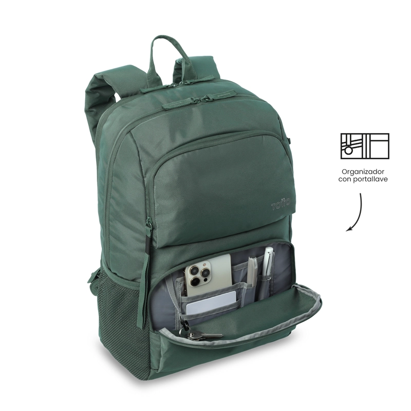 MOCHILA UNIVERSITARIO  CLOUD PORTA PC 14' VERDE - 5