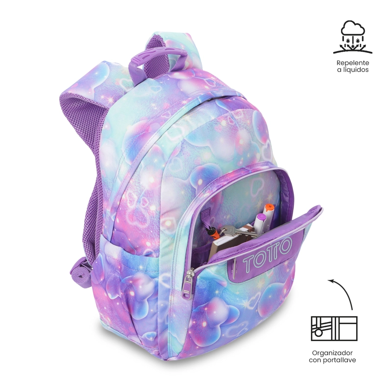 MOCHILA ESCOLAR JUVENIL PORTA PC 13' GOMMAS MORADO - 5