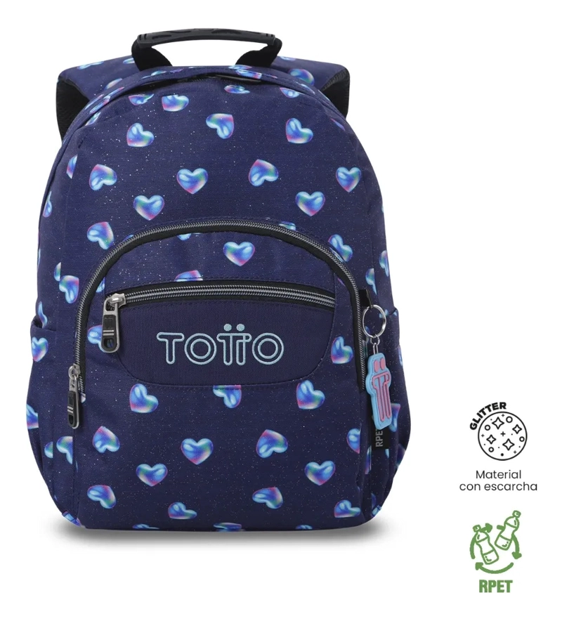 MOCHILA ESCOLAR JUVENIL PORTA TABLET 10  TEMPERA GLITTER - 1