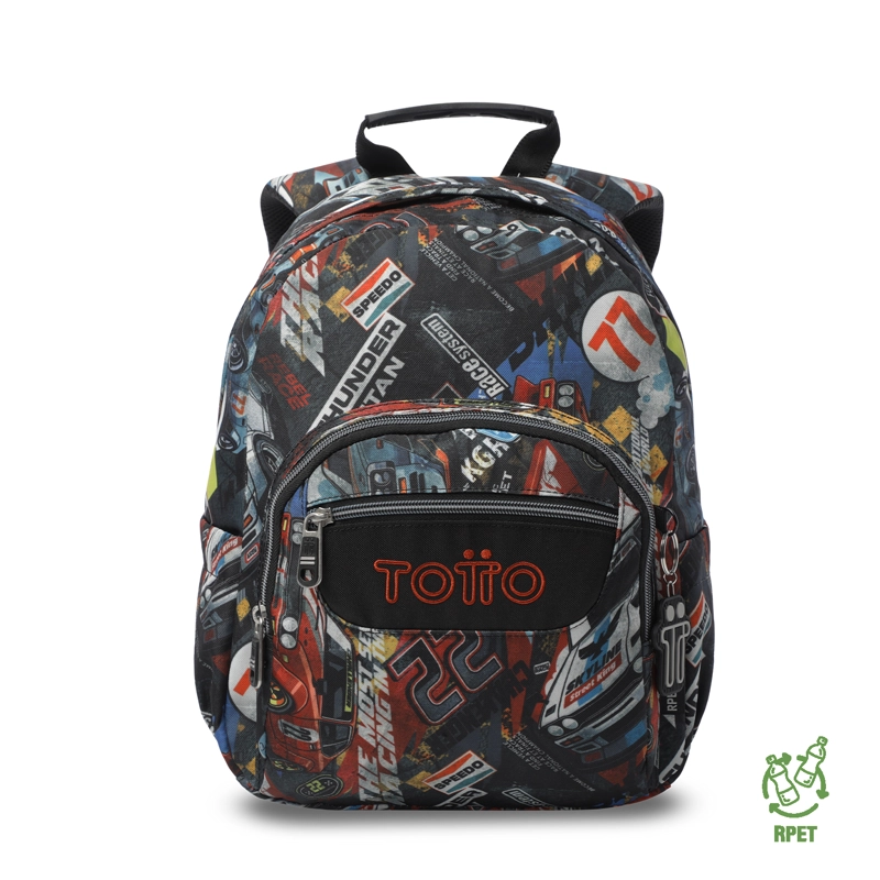 MOCHILA ESCOLAR JUVENIL PORTA TABLET 10' TEMPERA ROJO - 1