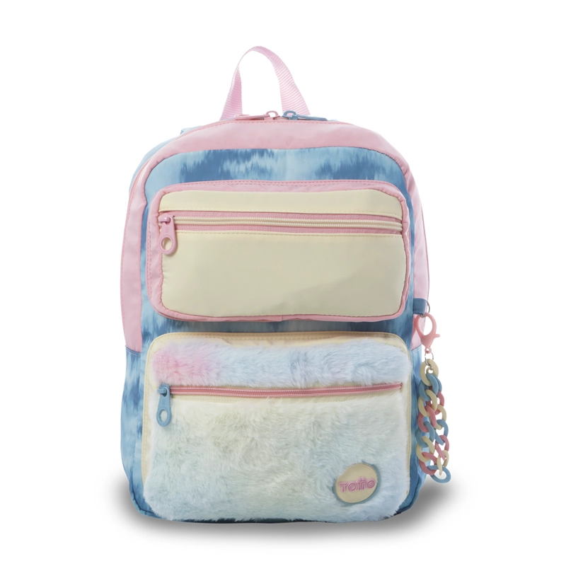 MOCHILA ESCOLAR TOTTO PARA NIÑA BLOUM PEQUEÑO  AZUL - 1