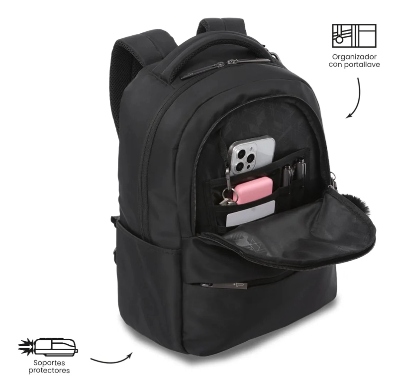 MOCHILA PARA OFICINA PC 14  ADELAIDE 2 2.0 MEDIANO NEGRO - 6