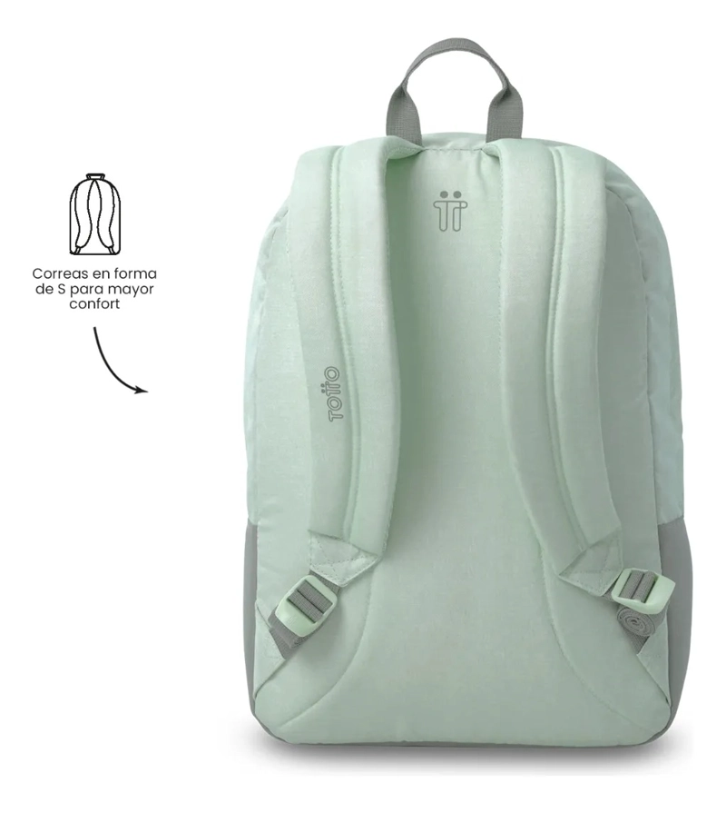 MOCHILA UNIVERSITARIO  TOLUCA 2.0 PORTA PC 16  VERDE - 4