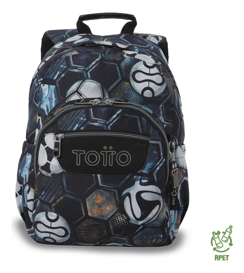 MOCHILA ESCOLAR JUVENIL PORTA PC 13  GOMMAS NEGRO - 1