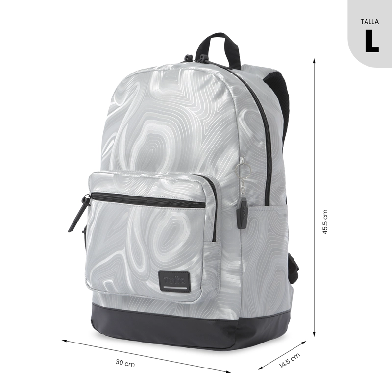 MOCHILA UNIVERSITARIO  TOCAX PORTA PC 14' GRIS - 2