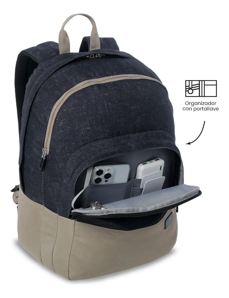 MOCHILA UNIVERSITARIO  TOLUCA 2.0 PORTA PC 16  NEGRO - 6