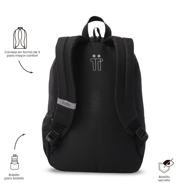MOCHILA UNIVERSITARIO  RALY NEGRO - 3