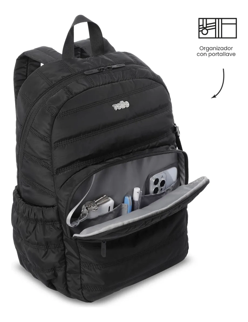 MOCHILA UNIVERSITARIO  MOXI PORTA PC 15  NEGRO - 6