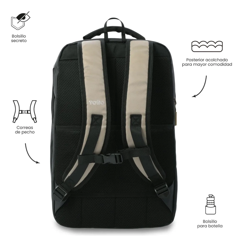 MOCHILA EJECUTIVO PORTA PC 15  TORK TERREO HOMBRE - 4
