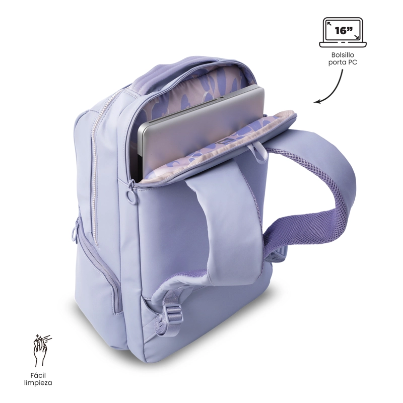 MOCHILA EJECUTIVO PORTA PC 16' LAILA MORADO MUJER - 4