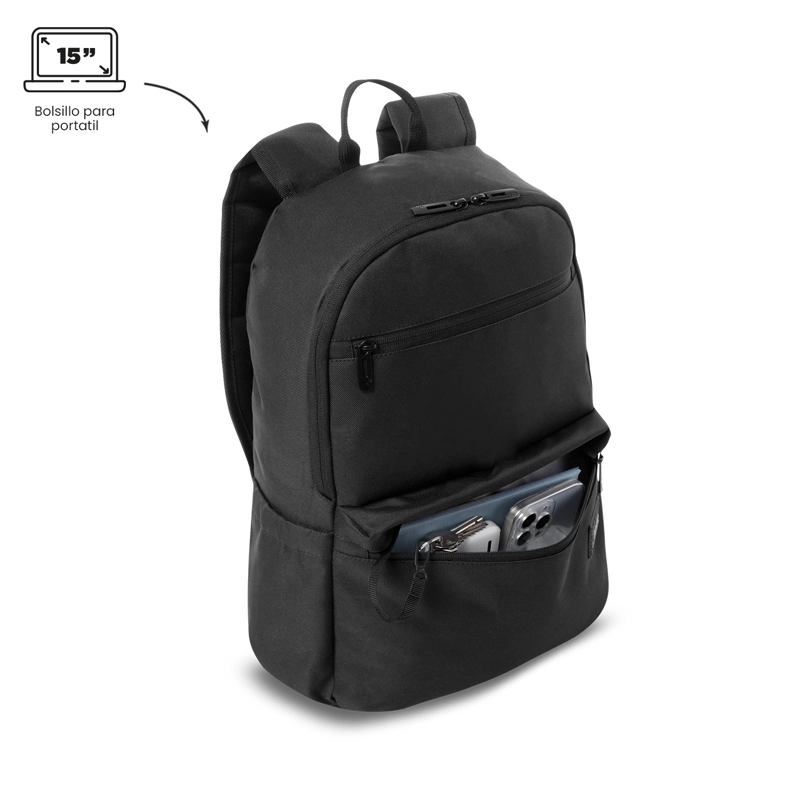 MOCHILA UNIVERSITARIO DRAGO PORTA PC 15' NEGRO - 4