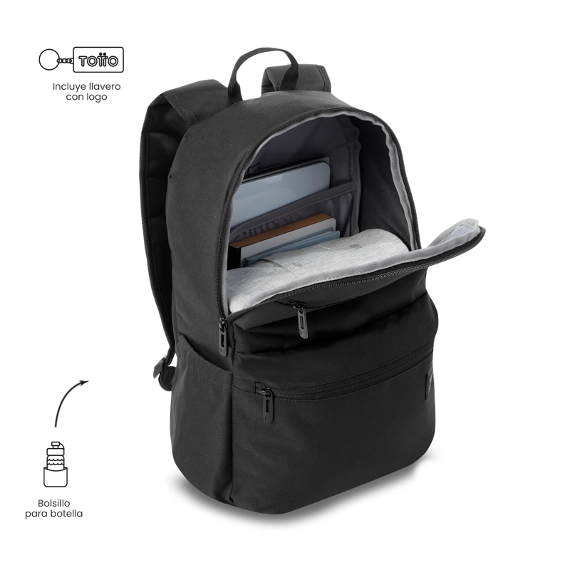 MOCHILA UNIVERSITARIO DRAGO PORTA PC 15' NEGRO - 5