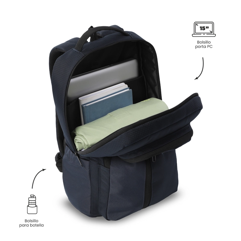 MOCHILA EJECUTIVO PORTA PC 15' DRIFT AZUL HOMBRE - 4