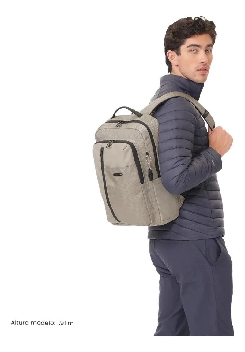 MOCHILA EJECUTIVO PORTA PC 15  DRIFT CAFE  HOMBRE - 2