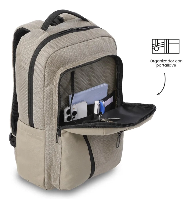 MOCHILA EJECUTIVO PORTA PC 15  DRIFT CAFE  HOMBRE - 6