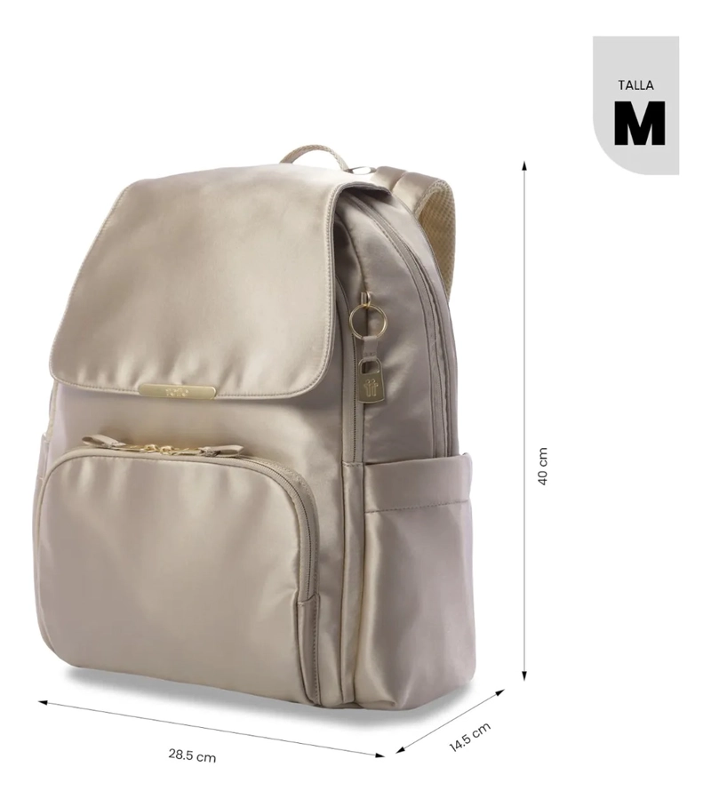 MOCHILA EJECUTIVO PORTA PC 16  BEL 2.0 BEIGE MUJER - 3
