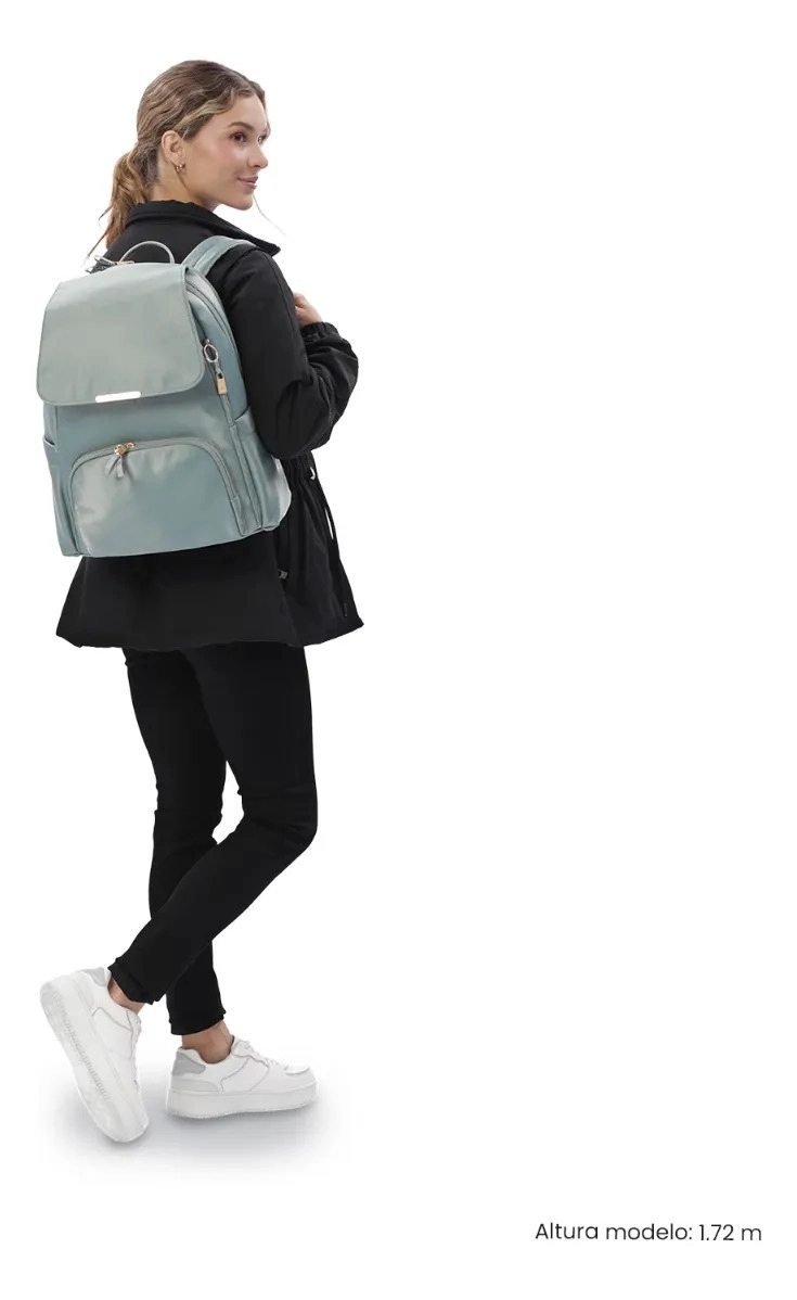 MOCHILA EJECUTIVO PORTA PC 16  BEL 2.0 VERDE MUJER - 2