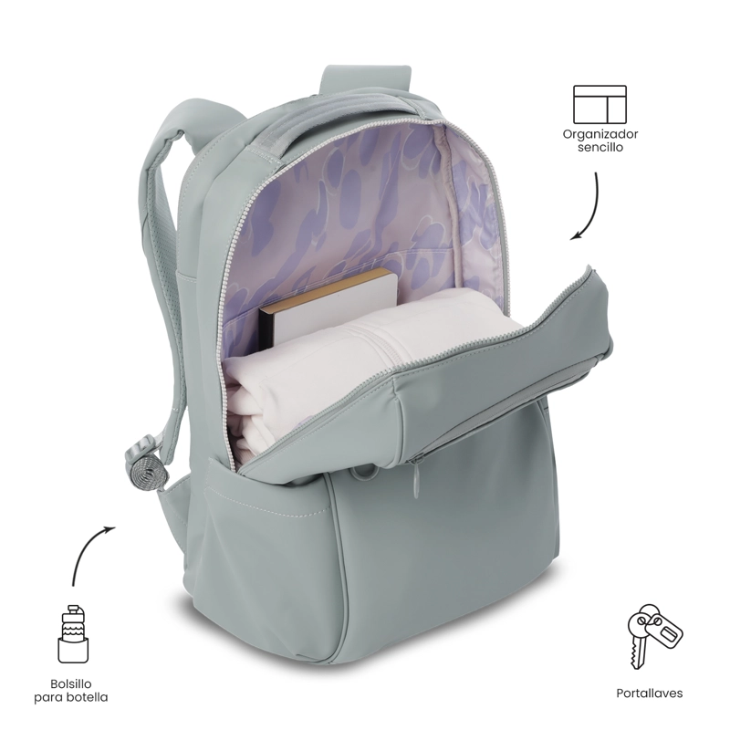 MOCHILA EJECUTIVO PORTA PC 16' LAILA VERDE MUJER - 5