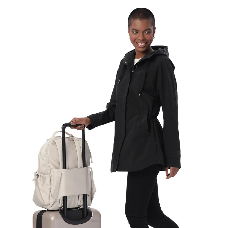 MOCHILA UNIVERSITARIO ESTAMBUL PORTA PC 14' BEIGE MUJER - 6