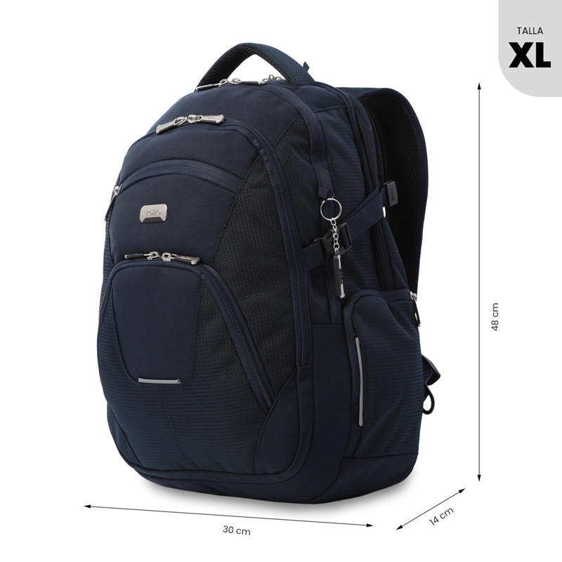 MOCHILA EJECUTIVO PORTA PC 16' POLIXAN 3.0 AZUL HOMBRE - 2