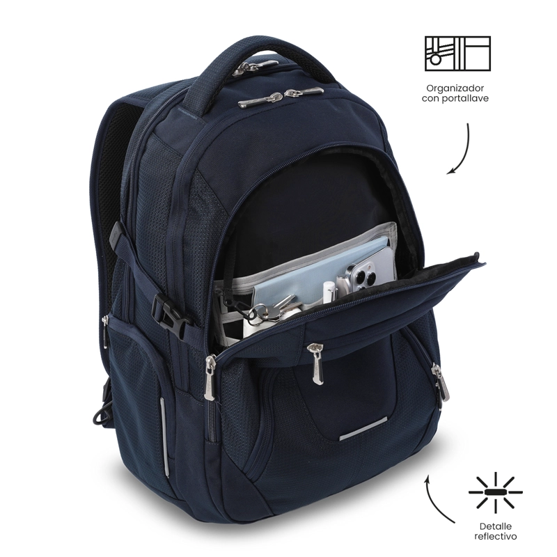 MOCHILA EJECUTIVO PORTA PC 16' POLIXAN 3.0 AZUL HOMBRE - 5