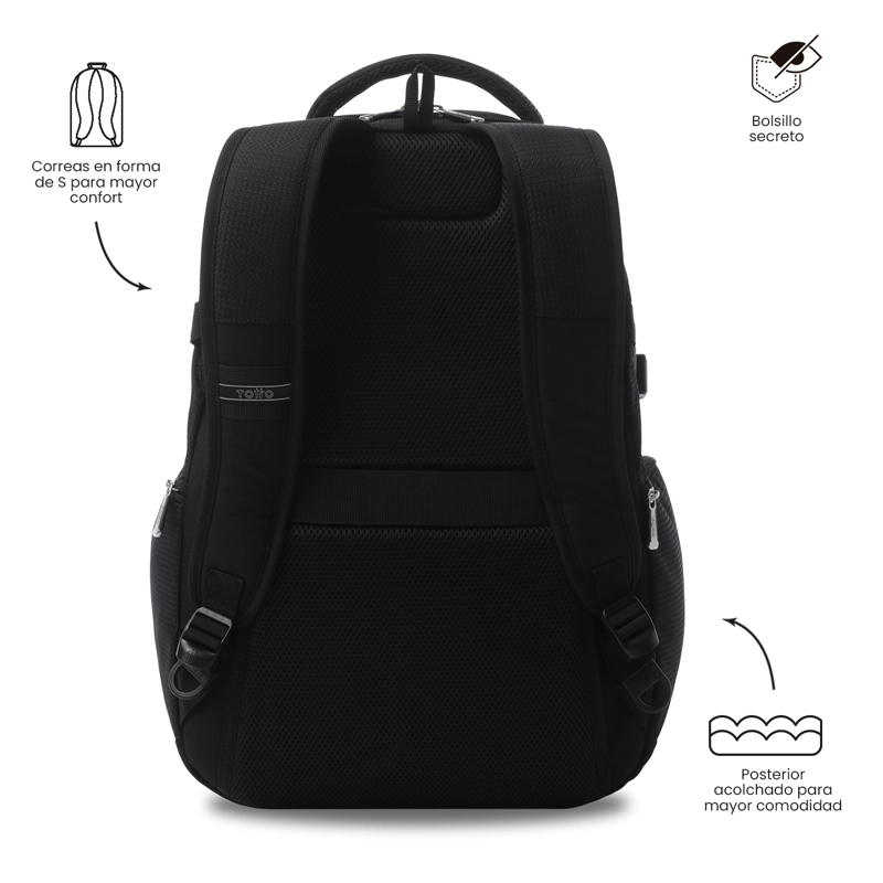 MOCHILA EJECUTIVO PORTA PC 16' POLIXAN 3.0 NEGRO HOMBRE - 3