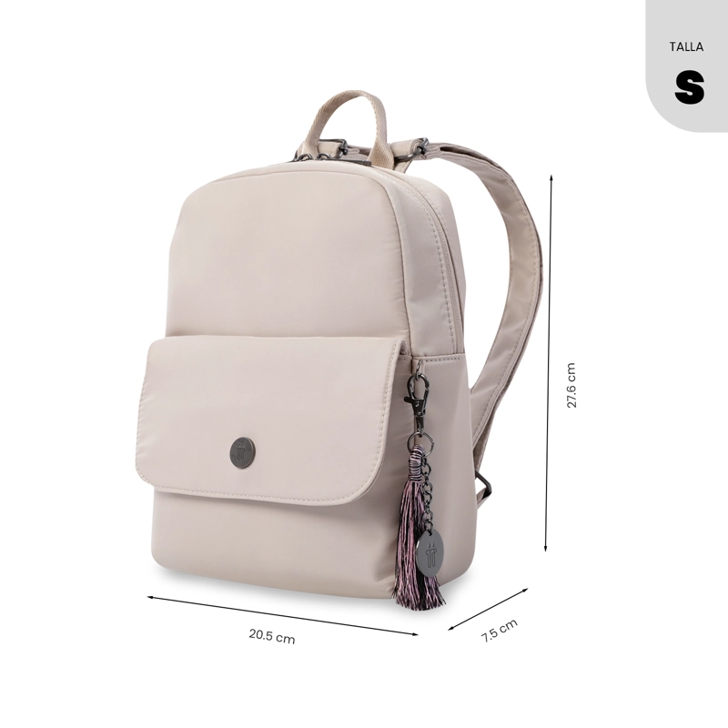 MOCHILA PARA MUJER CORNEANA  BEIGE - 2
