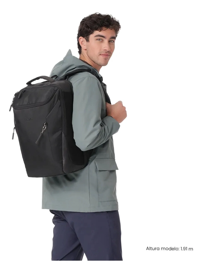 MOCHILA EJECUTIVO PORTA PC 15  TORK NEGRO HOMBRE - 2